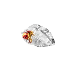 Tropical Leaf with Ladybird Name Card Holder (RHG)