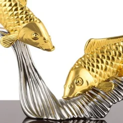 Two Carps On Wave