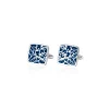 Vanda Batik with Blue Enamel Cufflinks