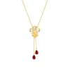 Vanda Miss Joaquim Heritage Long Necklace with Garnet