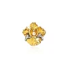 Vanda Miss Joaquim Orchid Pearl Brooch