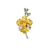 Vanda Miss Joaquim Orchid Spray Brooch