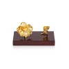 Vanda Miss Joaquim Orchid and Leaf Pen Holder
