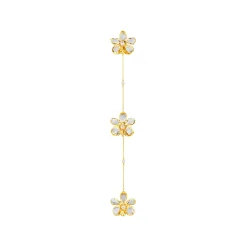 Vanda Sunset Orchid Kerongsang In Gold and Palladium