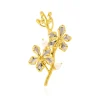 Vanda Symphony Brooch with Pearls