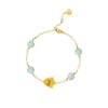 Vanda Whispers Bracelet in Gold with Jadeite