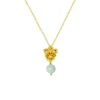 Vanda Whispers Necklace in Gold with Jadeite